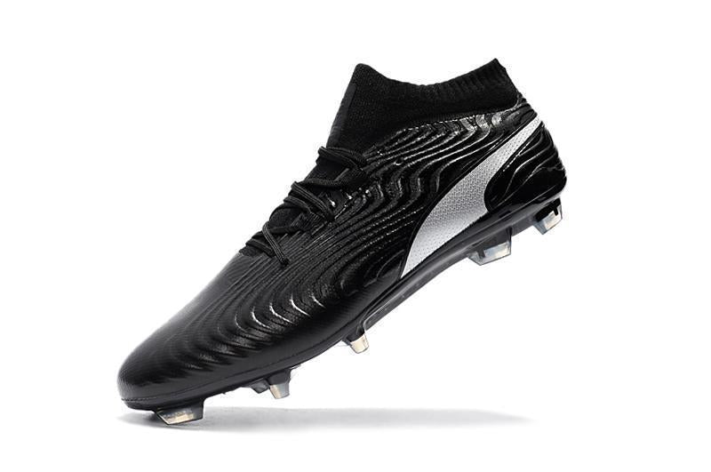 PUMA ONE 18.1 FG Soccer Cleats Black Volt Silver