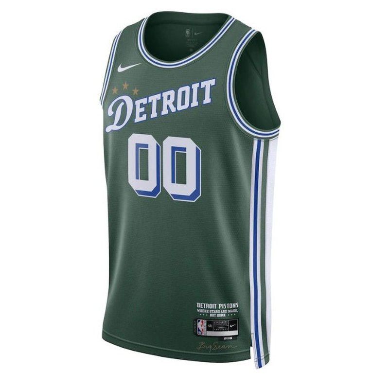 Detroit Pistons Unisex 2023 NBA Jersey - City Edition - Green