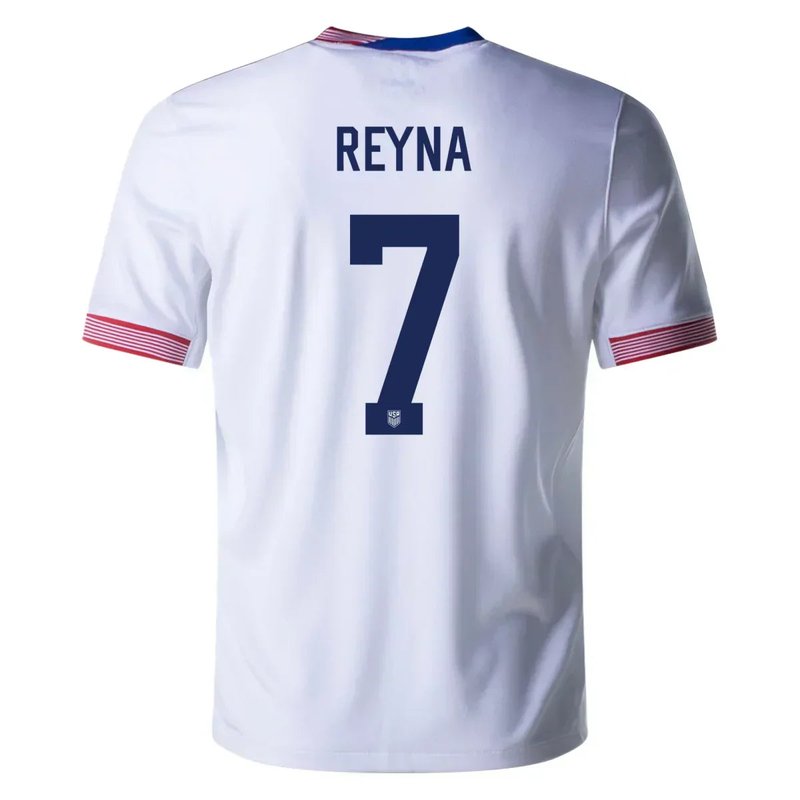 Giovanni Reyna USA 24/25 I Home Jersey - Fan Version