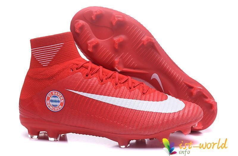 Nike Mercurial Superfly V Fc Bayern Munich Fg Cleats Red White