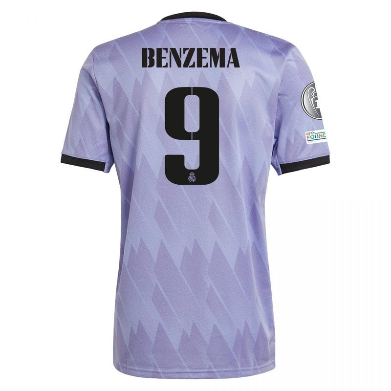 Karim Benzema Real Madrid 22/23 UCL II Away Jersey - Fan Version