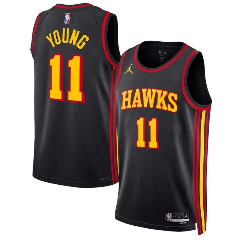 Trae Young Atlanta Hawks 2023 Statement Edition NBA Jersey - Black