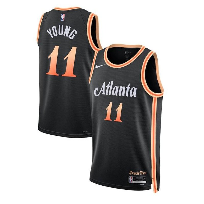 Trae Young Atlanta Hawks Unisex 2023 NBA Jersey - City Edition - Black